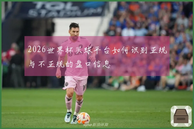 2026世界杯买球平台如何识别正规与不正规的盘口信息